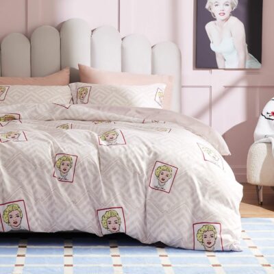 Marilyn Monroe Duvet Cover Set Portrait Tiles