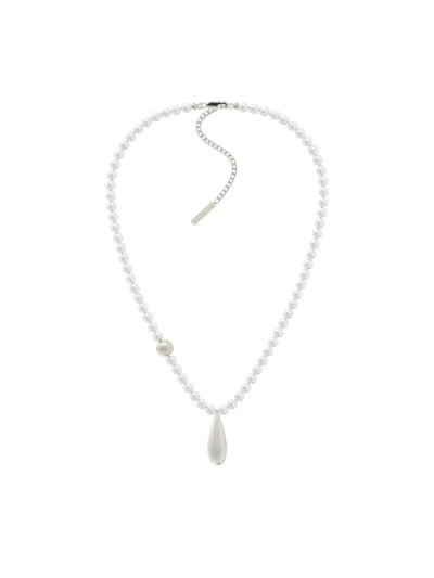 MUKTANK × SUN HUNTER Wire Drawn Water Drop Shaped Pearl Necklace