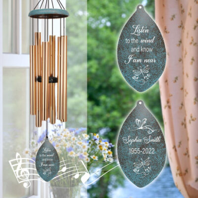 Astarin Personalized Memorial Wind Chimes,Sympathy Gift for loss of loved ones-126