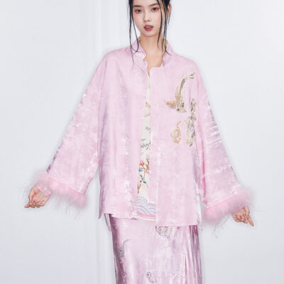 MUKZIN Spring Prelude"Awakening Spring"Improved Jacquard Tang Suit Jacket