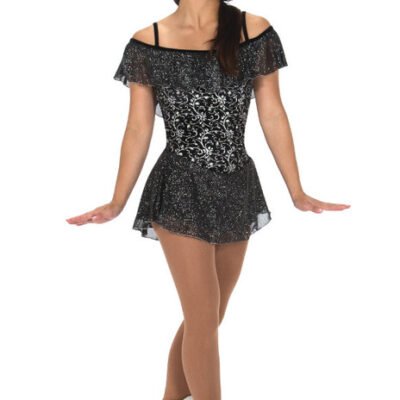 Jerry's Figure Skating Dress - 232 Silversmith Dress Black Night (Size AL)