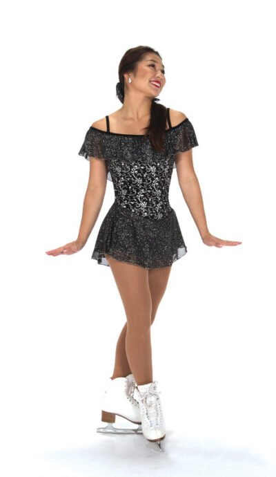 Jerry's Figure Skating Dress - 232 Silversmith Dress Black Night (Size AL)