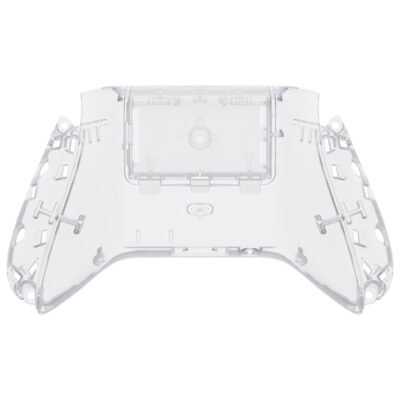 eXtremeRate Clear Custom Bottom Shell with Battery Cover fo