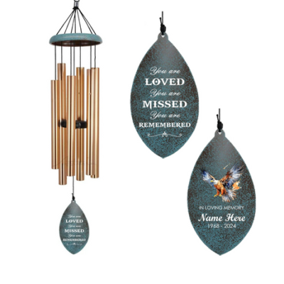 Astarin Personalized Memorial Wind Chimes,Sympathy Gift for loss of loved ones-103