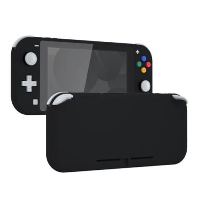 eXtremeRate Soft Touch Black DIY Replacement Shell for Nint