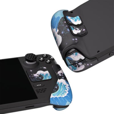 PlayVital Professional Textured Soft Rubber Pads Handle Gri