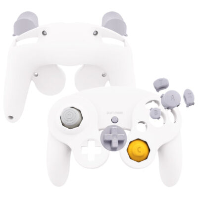 eXtremeRate White Replacement Faceplate Backplate with Butt
