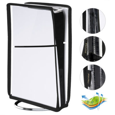 PlayVital Vertical Dust Cover for ps5 Slim Digital Edition(