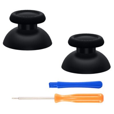 eXtremeRate Black Replacement Thumbsticks for PS5 Controlle