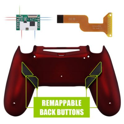 eXtremeRate Soft Touch Red Remappable Remap Kit with Redesi