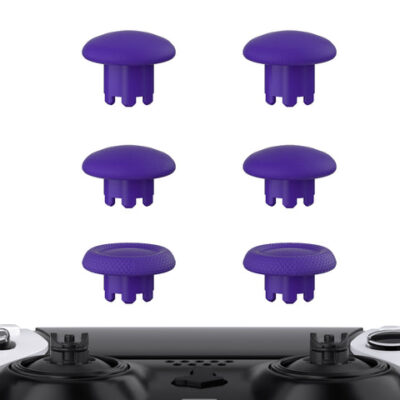 eXtremeRate Purple Replacement Swappable Thumbsticks for PS