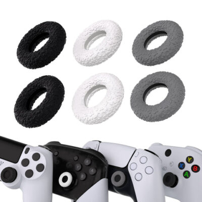 PlayVital 3 Pairs Silicone Thumbstick Rings for PS5 & P