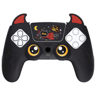PlayVital Cute Demon Controller Silicone Case Compatible Wi