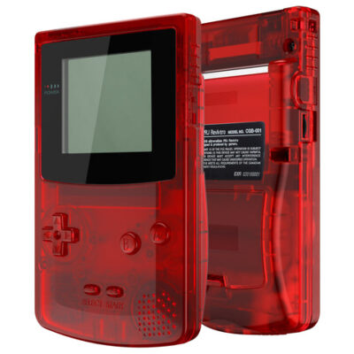 eXtremeRate IPS Ready Upgraded Transparent Clear Red Replac