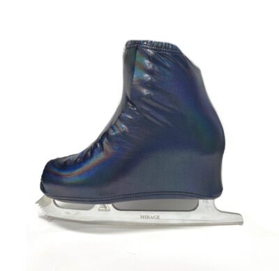 Metalic Figure Skating Boot Covers by Kami-So - Shiny Black