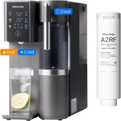 Waterdrop A2 Reverse Osmosis Hot Cold Water Dispenser With Replacement Filter Combo