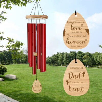 Astarin Personalized Memorial Wind Chimes,Sympathy Gift for loss of loved ones-033