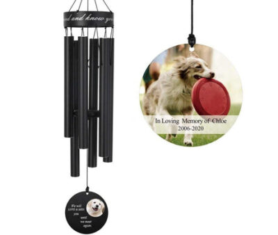 Astarin Personalized Pet Memorial and sympathy Wind Chimes,Pet Loss Gift-011