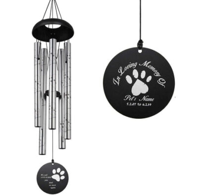 Astarin Personalized Pet Memorial and sympathy Wind Chimes,Pet Loss Gift-016