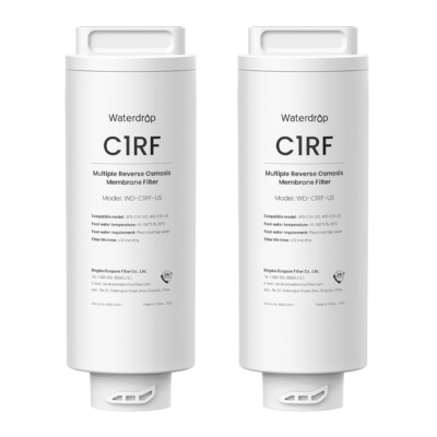 WD-C1RF Filter For Waterdrop C1S & C1H Reverse Osmosis System, 2-YEAR COMBO