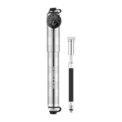 ROCKBROS Portable Ultralight Aluminum Bike Tire Pump 160PSI  Baromete  Cycling Inflators