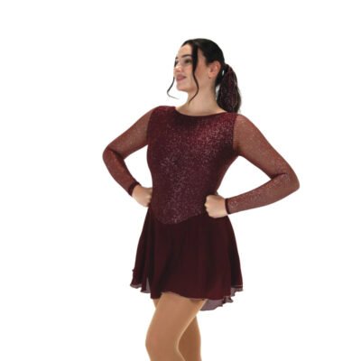 Jerry's Ice Skating Dress - 569 Silver Dust Dress - Sparkling Wine Adult Medium