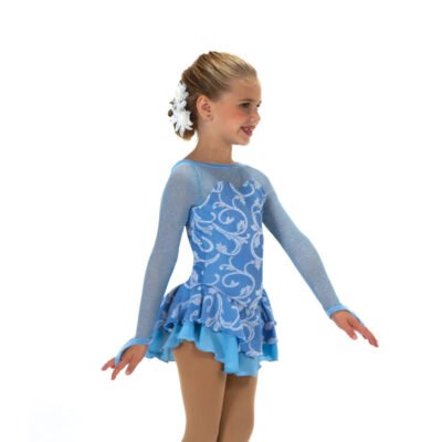 Jerry's Ice Skating Dress - 615 Sugar Sweet Dress - Blue Size Youth 6-8