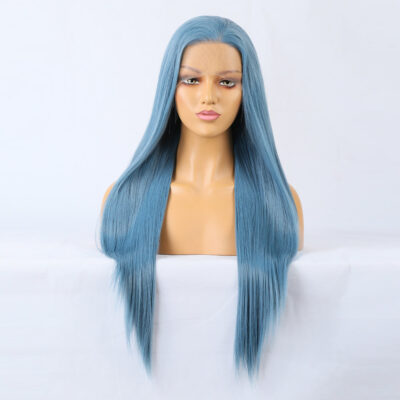 Premium Wig - Charming Victoria Long Straight Blue Hair Wigs