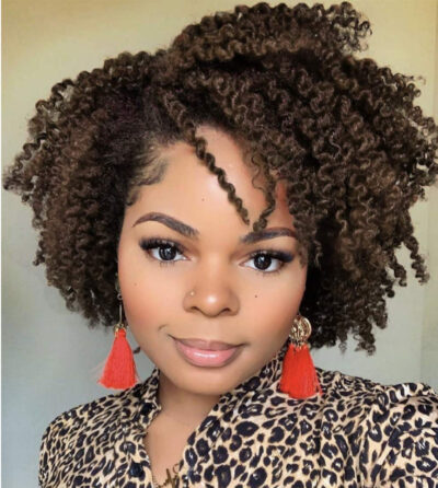 Premium Wig - Sheen Curls African Female Lace Wig