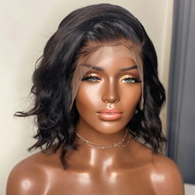 Premium Wig - Big Bling Black Short Curly Lace Front Wig