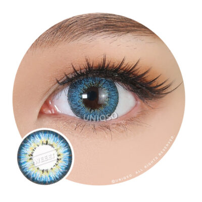 Western Eyes Puffy 3 Tones Blue (1 Lens/Pack)