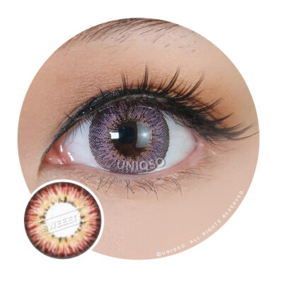 Western Eyes Puffy 3 Tones Pink (1 Lens/Pack)