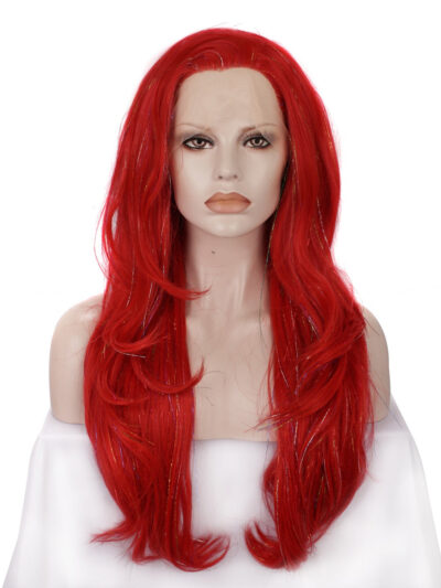 Premium Wig - Poppy Red Layered Lace Front Tinsel