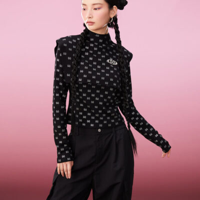MUKZIN Two-piece Knitted Ironed Diamond Bottoming Undershirt