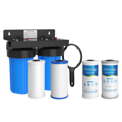 Waterdrop WD-WHF21-PG Whole House Water Filtration System With Iron And Manganese Removal Filter Cartridges