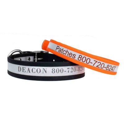 Waterproof Standard Collar with Personalized Reflective Strip