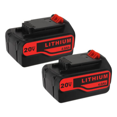 For Black and Decker 20V Battery Replacement  LBXR20 4Ah Li-ion Battery 2 Pack