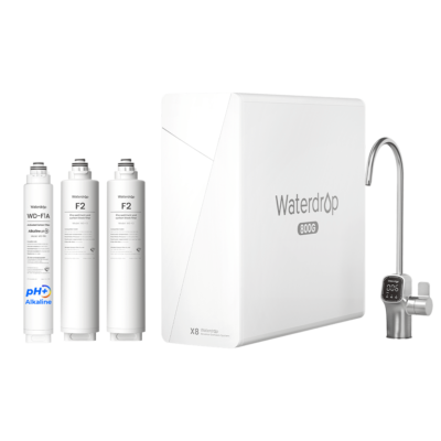 Waterdrop X8 Reverse Osmosis System With Alkaline Replacement Filter Combo
