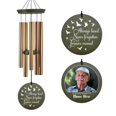 Astarin Personalized Memorial Wind Chimes,Sympathy Gift for loss of loved ones-090