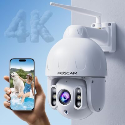 NEWFOSCAM SD8P 4K/8MP Security Cameras Wireless Outdoor, 5GHz&2.4GHz WiFi Surveillance Camera
