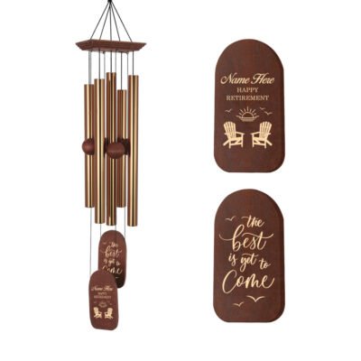 Astarin Personalized Wind Chimes for Retirement,Happy Retirement WindChimes Gifts-001