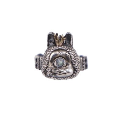 MUKTANK x QUANDO Rabbit Prince Silver Ring
