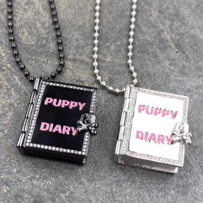 MUKTANK X WHITEHOLE Small Dog Diary Box Unique Necklace