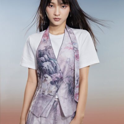 MUKZIN Printed Retro Simple Comfortable Vest