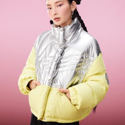 MUKZIN Shooting Star Short Color Bloking Down Jacket