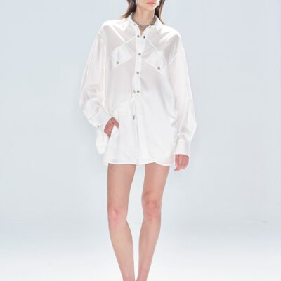 MUKTANK x MODULER Tencel Loose Shirt and Shorts Sun Protection Coordinating Set -Bottom