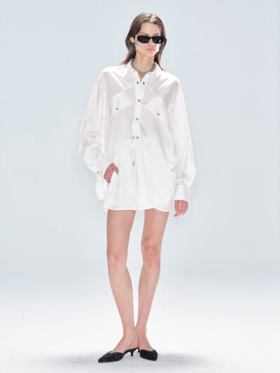 MUKTANK x MODULER Tencel Loose Shirt and Shorts Sun Protection Coordinating Set -Bottom