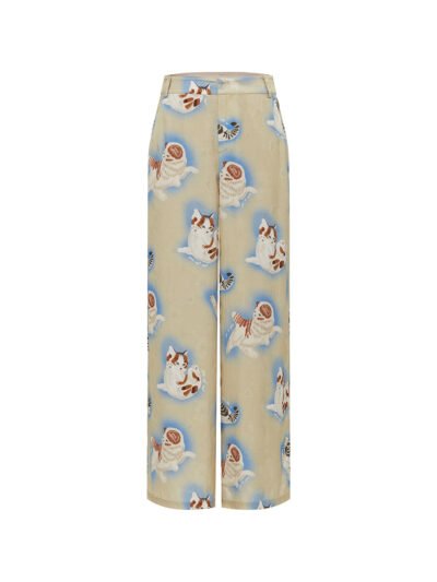 MUKZIN Printed Loose Retro Original Pants