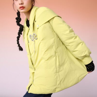 MUKZIN Cute Style A-line Yellow Down Jacket