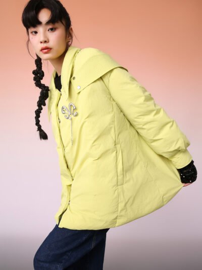 MUKZIN Cute Style A-line Yellow Down Jacket